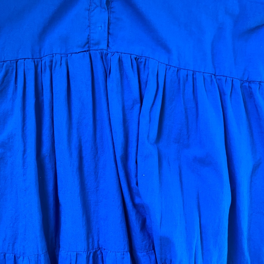 french blue Briton Court tiered dress - Picture 4 of 8